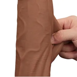 LoveToy SlidingSkin Gode Sliding Skin 23 x 6cm Marron